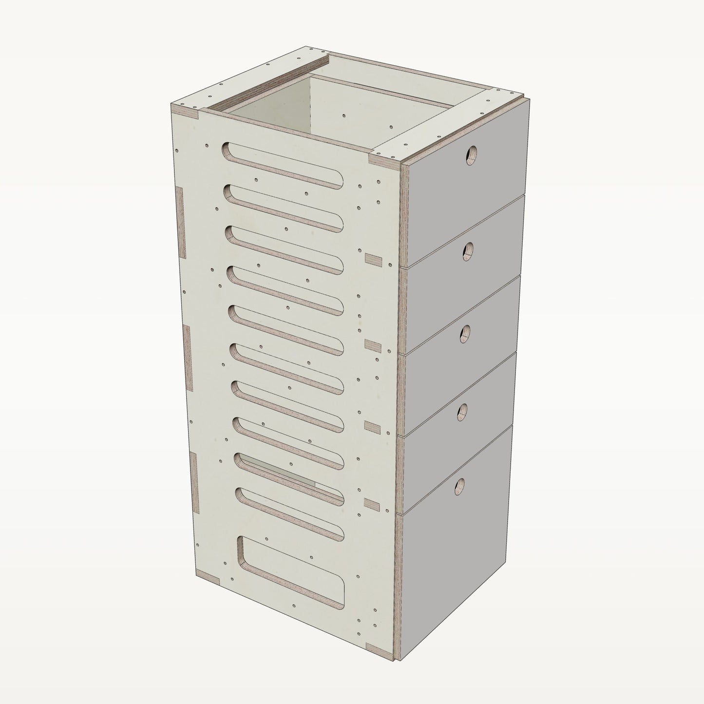 Unterschrank Schubladen Schmal