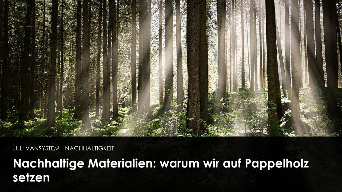 Nachhaltige Materialien: warum wir auf Pappelholz setzen