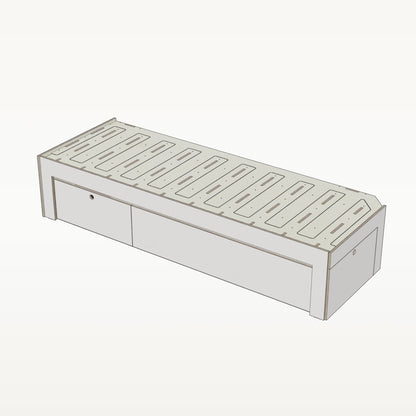 Laengsbett 200 cm