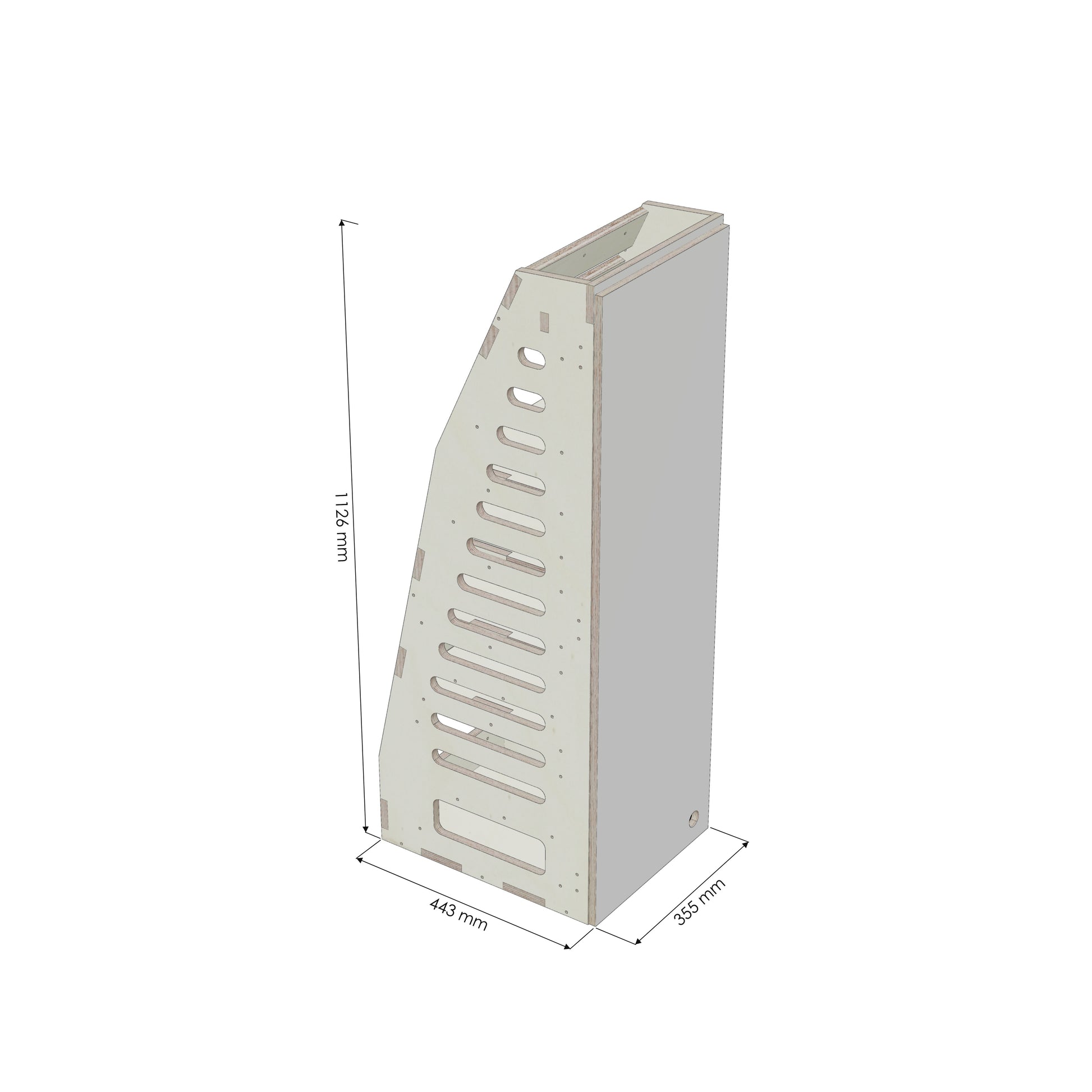 Hochschrank Schmal Links - Iveco L3H3 - Bemasst