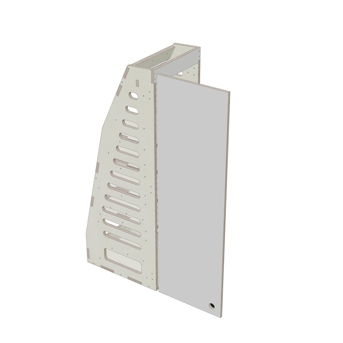 Hochschrank Schmal Links - Iveco L3H3 - Offene Ansicht