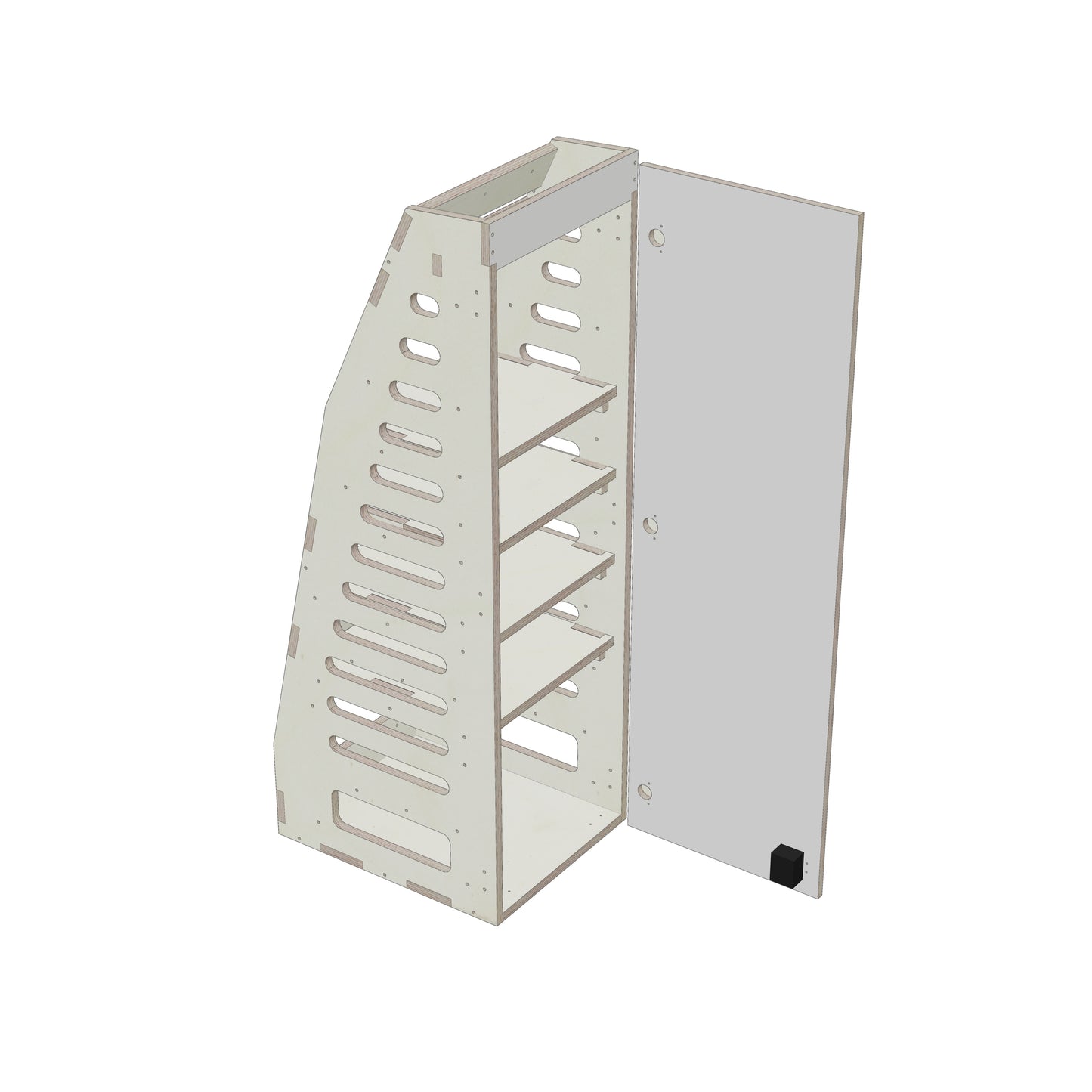 Hochschrank Schmal Rechts - Iveco L3H3 - Offene Ansicht