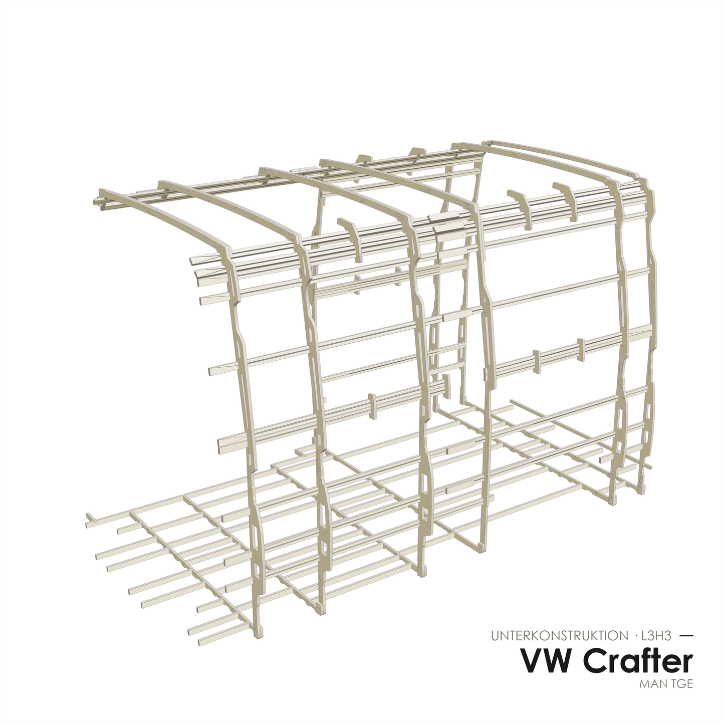 Unterkonstruktionsset VW Crafter / MAN TGE