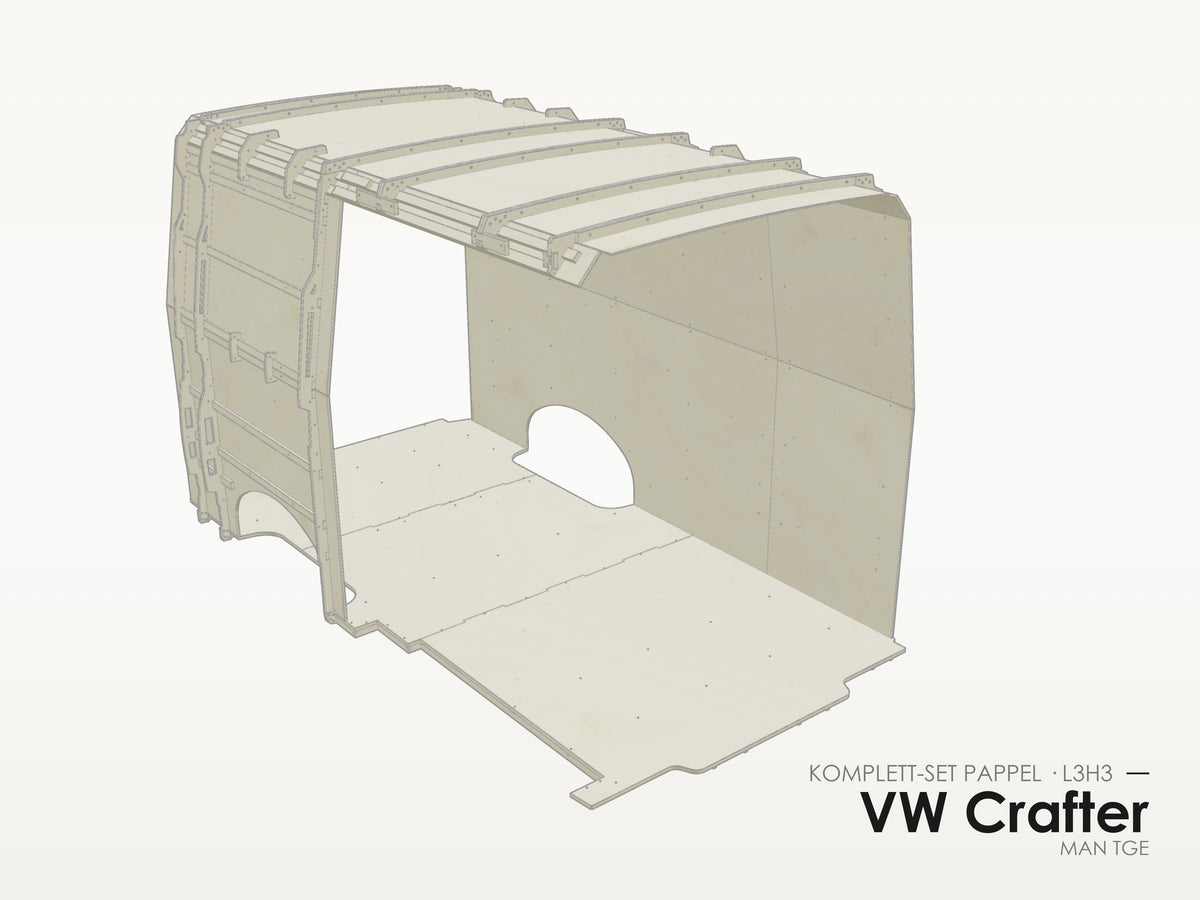 VW Crafter / MAN TGE – Komplett-Set Pappel L3H3