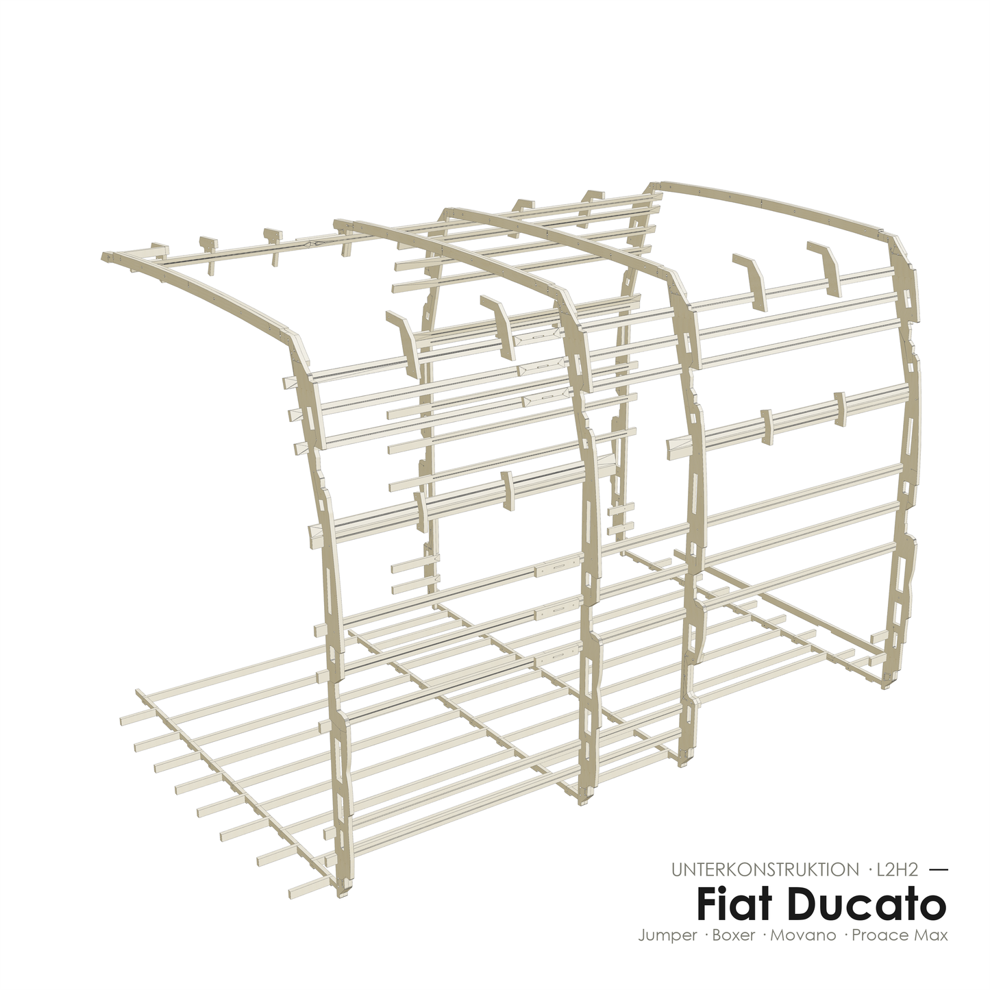 Unterkonstruktionsset Fiat Ducato / Jumper / Boxer / Movano / Proace Max