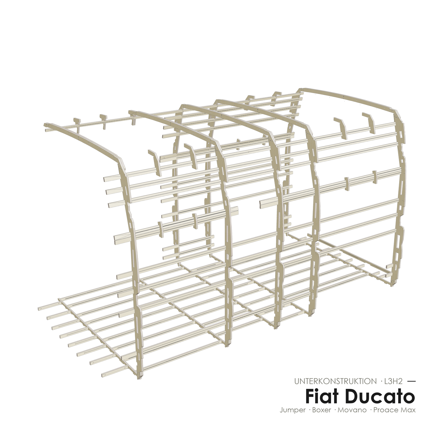 Unterkonstruktionsset Fiat Ducato / Jumper / Boxer / Movano / Proace Max