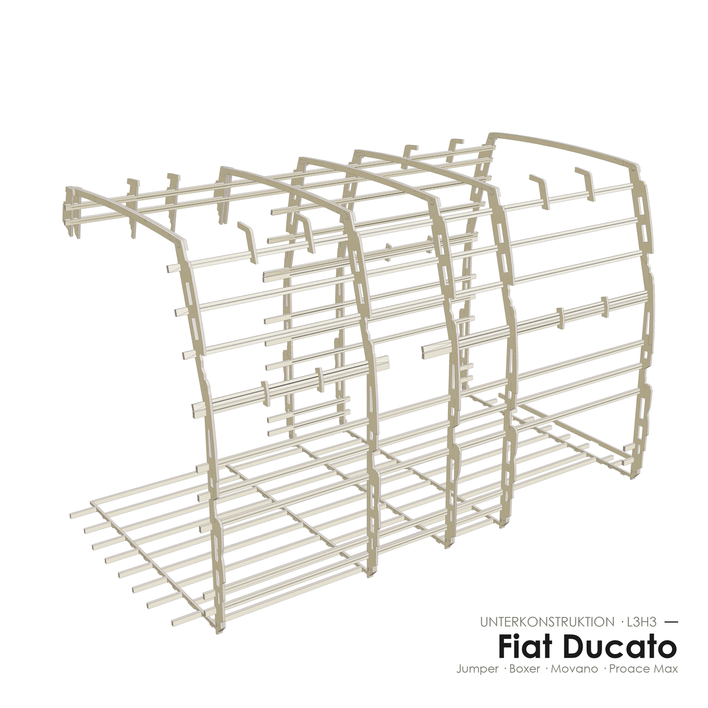 Unterkonstruktionsset Fiat Ducato / Jumper / Boxer / Movano / Proace Max