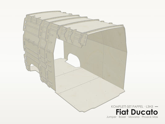 Fiat Ducato / Jumper / Boxer / Movano / Proace Max – Komplett-Set Pappel L3H3