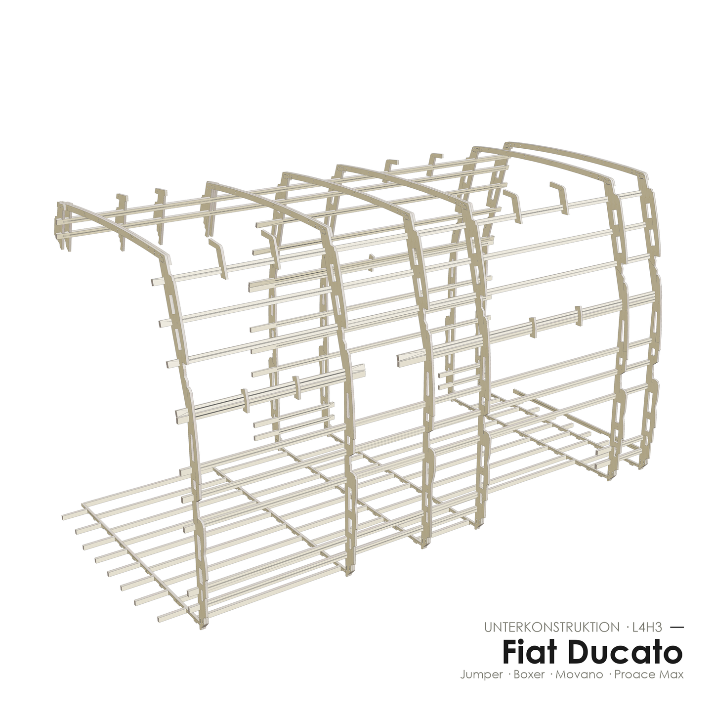 Unterkonstruktionsset Fiat Ducato / Jumper / Boxer / Movano / Proace Max
