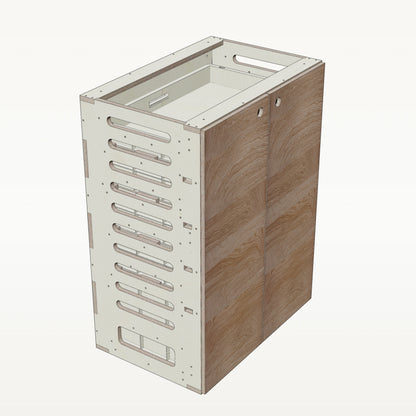 Unterschrank Euroboxen Breit - Material_eiche