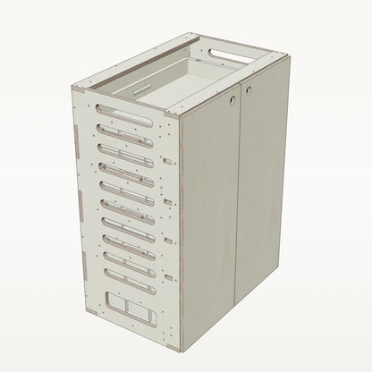 Unterschrank Euroboxen Breit - Material_pappel