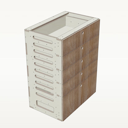 Unterschrank Schubladen Breit - Material_eiche