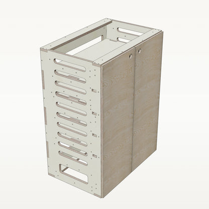 Unterschrank Fachboeden Breit - Material_esche