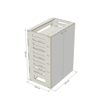 Unterschrank Fachboeden Breit - Rendering