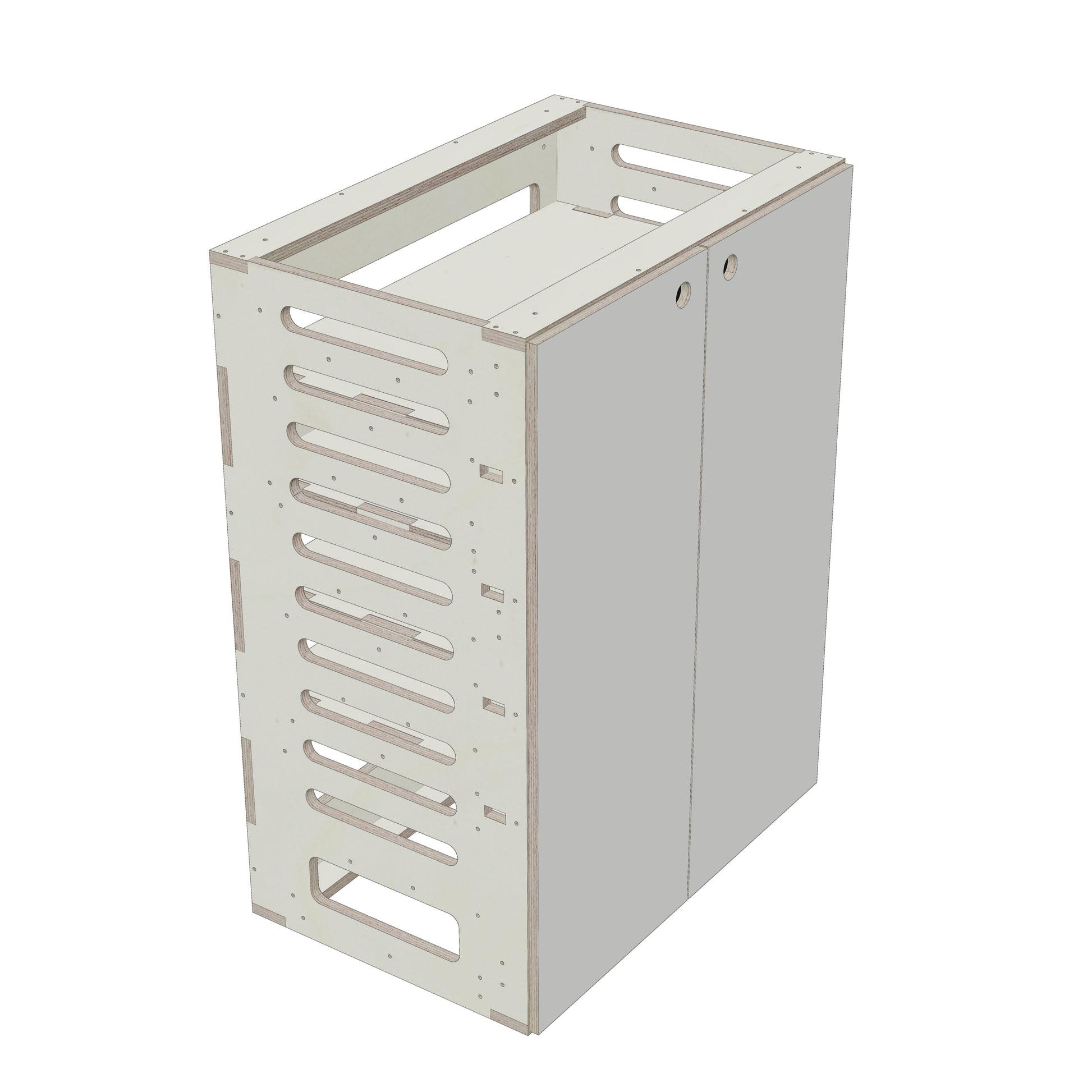 Unterschrank Fachboeden Breit - Rendering