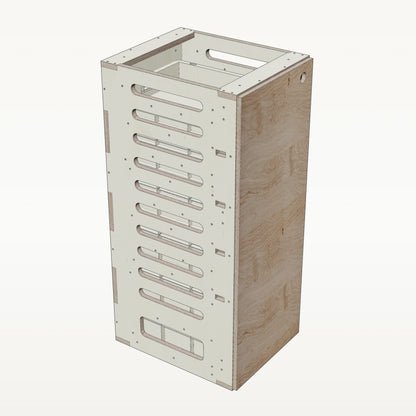 Unterschrank Euroboxen Schmal - Material_asteiche
