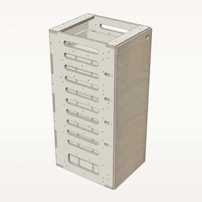 Unterschrank Euroboxen Schmal - Material_esche