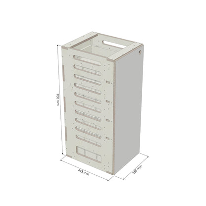 Unterschrank Euroboxen Schmal - Rendering
