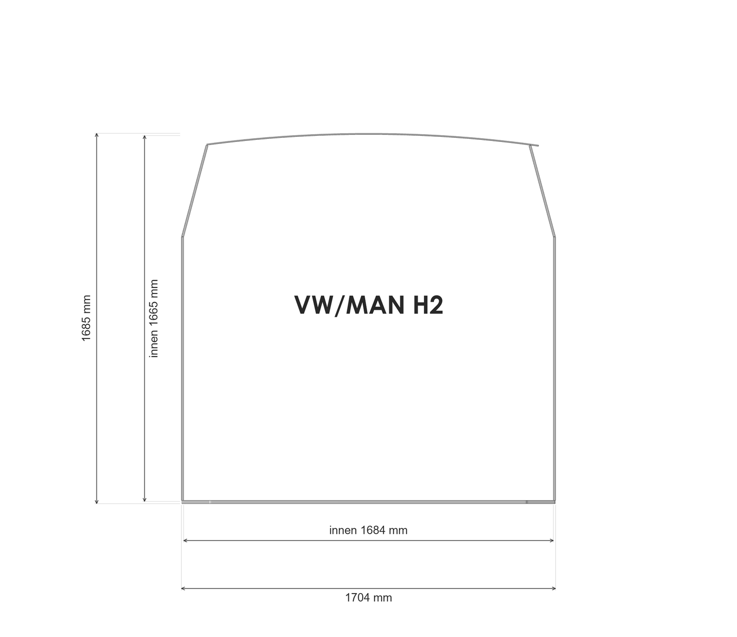 VW Crafter / MAN TGE – Komplett-Set Pappel L3H2
