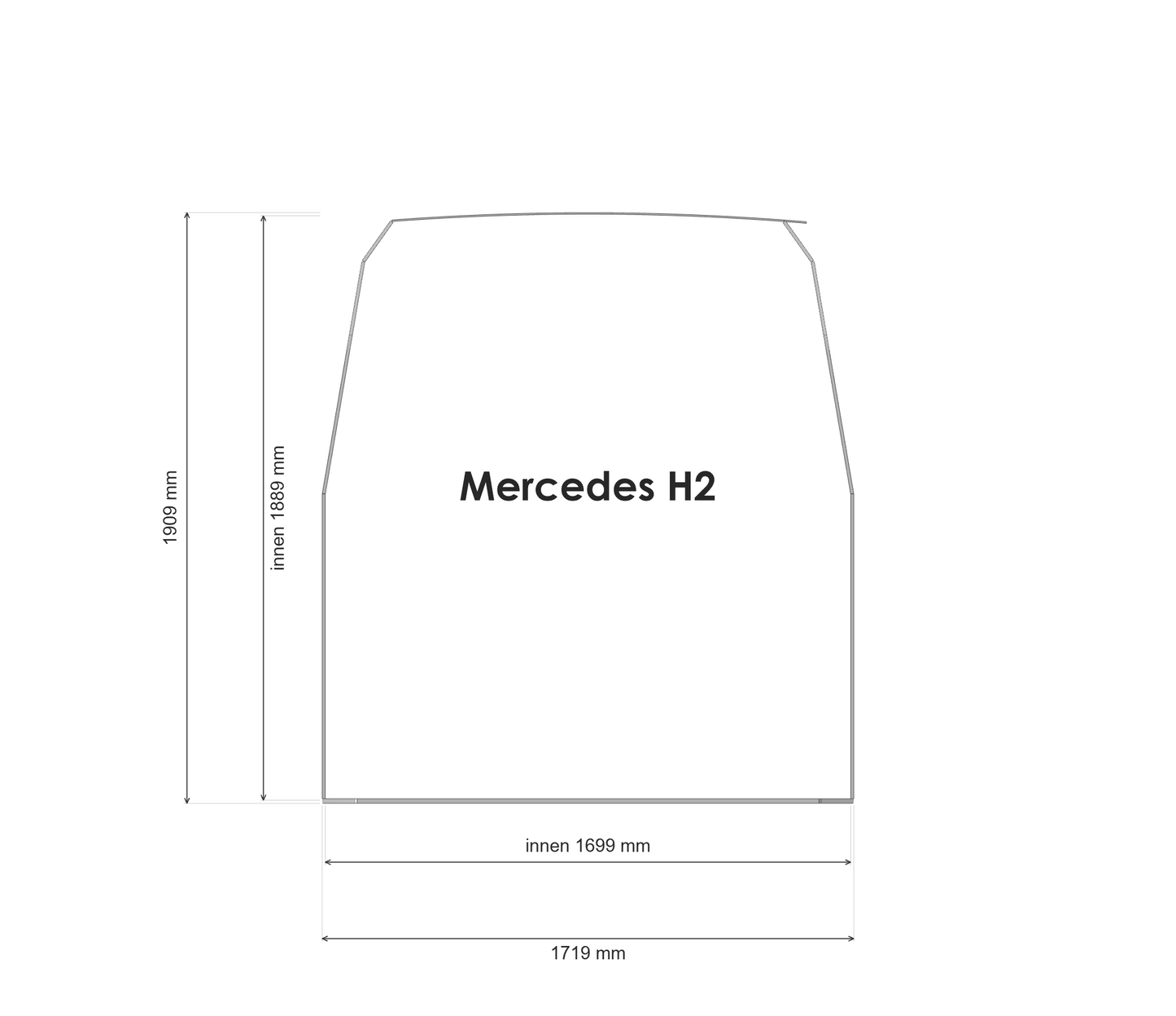 Mercedes Sprinter – Komplett-Set Pappel L2H2