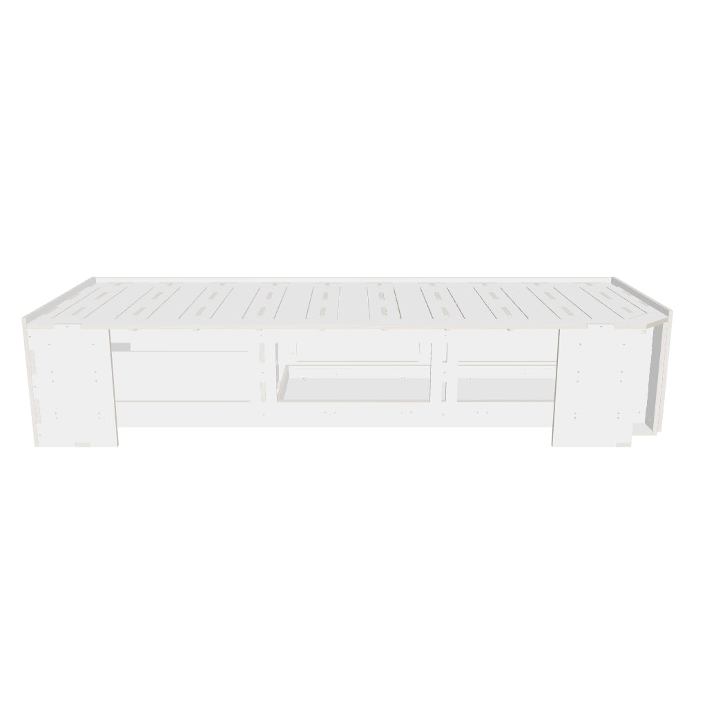 Laengsbett 200 cm - 3D Modell