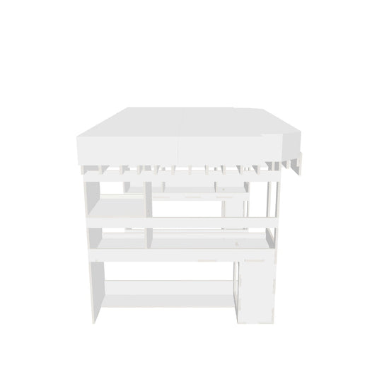 Querbett 120 cm - 3D Modell