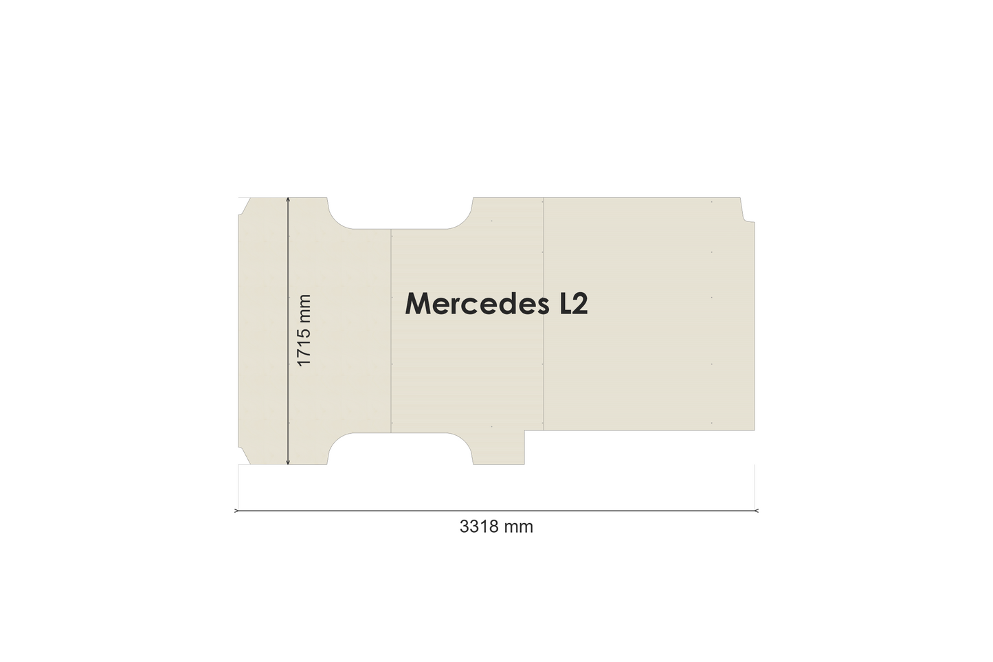 Mercedes Sprinter – Komplett-Set Pappel L2H2